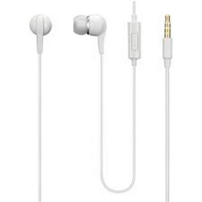 Слушалки Слушалки с кабел и микрофон Слушалки HF 3.5mm G-tech за Samsung бели